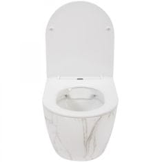 REA Závěsná WC mísa Carlos Flat bílá