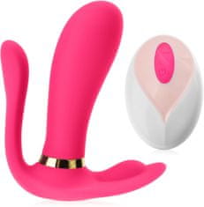 XSARA Samonosný vibrátor ke stimulaci vagíny, anusu a klitorisu masturbátor s funkcí nahřívání - 71347300
