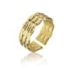 Otevřený pozlacený prsten Raelynn Gold Ring MCR23008G