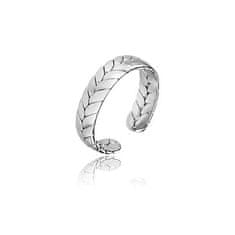 Marc Malone Otevřený ocelový prsten Oaklynn Silver Ring MCJ.R1023
