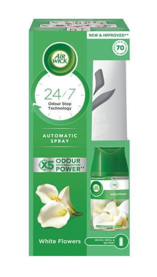 Air wick Freshmatic Difuzér a náplň do osvěžovače vzduchu - Bílé květy 250 ml