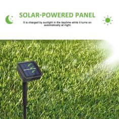 GreenBlue Solární zahradní lampa dekorativní 100 LED 10m 600mAh GB164 61326