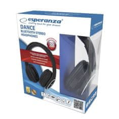 Esperanza bezdrátová sluchátka s mikrofonem Dance černá EH213K