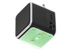 KIK Dobíjecí přenosné rádio Bluetooth LCD reproduktor TD-V26 šedé KX5773