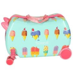 KIK KX4730 Dětský kufr na kolečkách dekor zmrzliny
