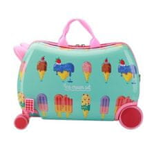 KIK KX4730 Dětský kufr na kolečkách dekor zmrzliny