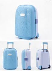KIK KX3964 Modrý cestovní kufr pro děti