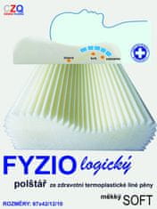 4sleep Anatomický polštář 67x42/ 12/10 - FYZIO logický Soft