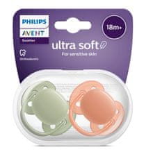 Philips Avent Šidítko Ultrasoft Premium neutral 18m+, 2 ks