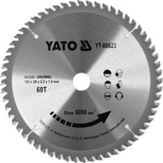 YATO Kotouč na dřevo TCT 185 x 20 mm 60z (pro YT-82150, YT-82151, YT-82152)