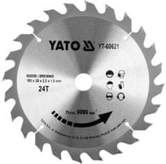YATO Kotouč na dřevo TCT 185 x 20 mm 24z (pro YT-82150, YT-82151, YT-82152)