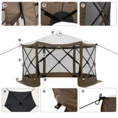 Timeless Tools Vodotěsný kempinkový stan pro 8 osob s úložným prostorem a moskytiérou