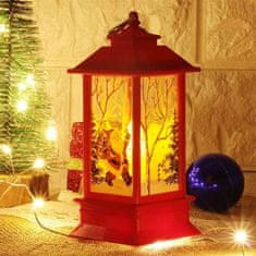 Netscroll Vánoční lucerna, vánoční dekorace, dekorace domova, lucerna, sezónní dekorativní lucerna, sezónní ozdoby, ideální pro dekoraci stolu, 1+1 ZDARMA, LanternLights