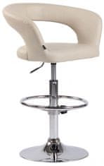 BHM Germany Barová židle Jaen, syntetická kůže, krémová