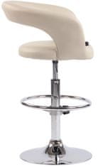BHM Germany Barová židle Jaen, syntetická kůže, krémová