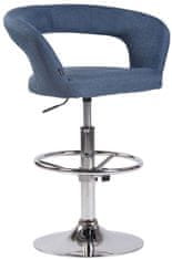 BHM Germany Barová židle Jaen, textil, modrá