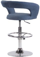 BHM Germany Barová židle Jaen, textil, modrá