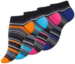 Vincent Creation® Vincent Creation Ponožky dámské kotníčkové - FINE STRIPES - 4 páry, 35-38