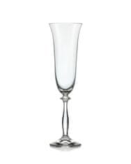 Crystalex Bohemia Crystal Sklenice na šampaňské Angela 190ml (set po 6ks)