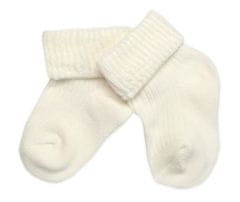 Baby Nellys Kojenecké ponožky, Baby Nellys, ecru, vel. 6-9m