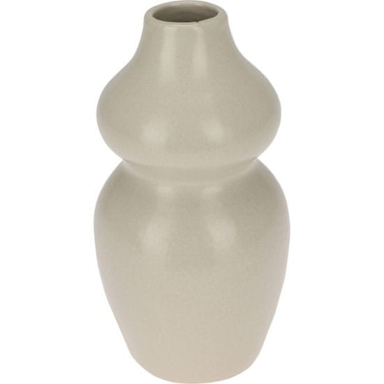 Home&Styling Dekorační keramická váza, výš. 14 cm barva béžová