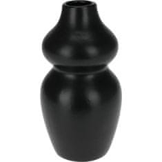 Home&Styling Dekorační keramická váza, výš. 14 cm barva černá