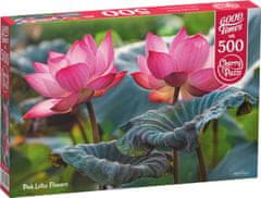 Cherry Pazzi Puzzle Růžové květy lotusu 500 dílků