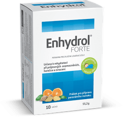 AKACIA Enhydrol Forte 10 sáčků rehydratační roztok při průjmu, horečce a zvracení