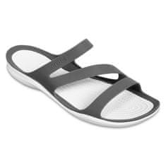 Crocs boty žabky Swiftwater Sandal šedobílé C2256