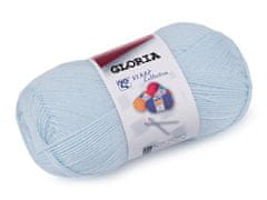 GLORIA Pletací příze 50 g - (56220) modrá jemná
