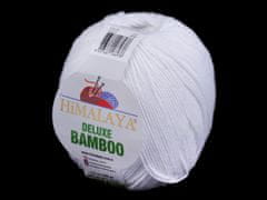 Bamboo Pletací příze Deluxe 100 g - (01) bílá