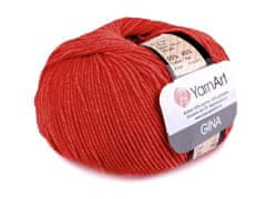 YarnArt Pletací příze Gina / Jeans 50 g - (26) červená světlá
