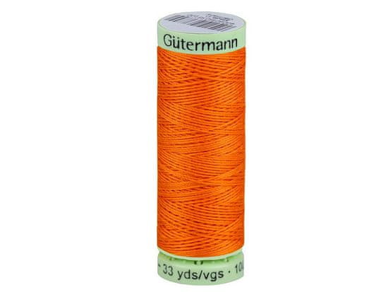 Gutermann Polyesterové nitě Gütermann Jeans návin 30 m - oranžová