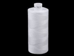 Polyesterové nitě pro overlocky i klasické šití Talia 120 návin 1000 m - bílá
