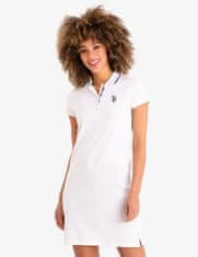 U.S. Polo Assn. Dámské šaty TIPPED bílé XS