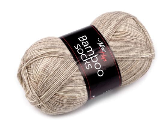 Vlna-Hep Pletací příze Bamboo Socks 100 g - (7909) béžová