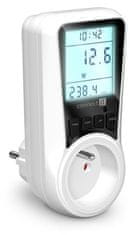 Connect IT PowerMeter Pro měřič spotřeby el. energie, podsvícený LED display, dětská pojistka