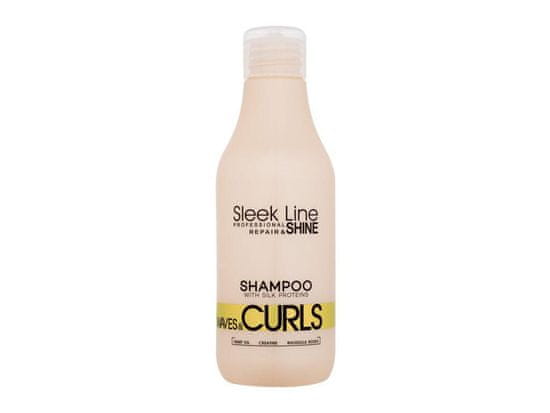 Stapiz 300ml sleek line waves & curls shampoo, šampon