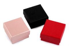 Kraftika 2ks černá mat krabička na šperky 5,5x5,5 cm