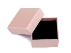 Kraftika 2ks černá mat krabička na šperky 5,5x5,5 cm