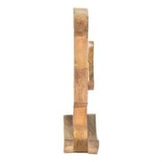 Clayre & Eef Dekorativní dřevěná figurka houpací zajíček 14x25 cm