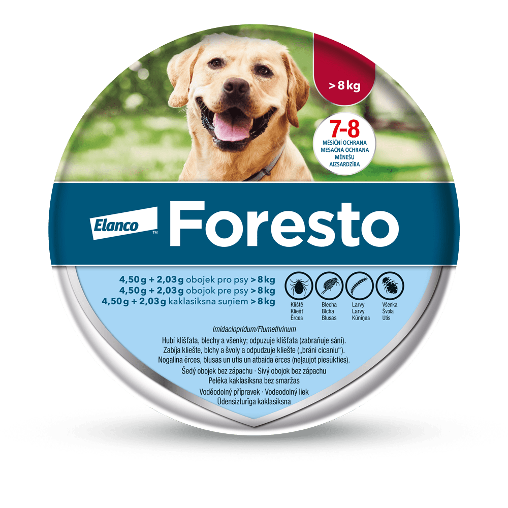 Levně Bayer Foresto antiparazitní obojek pro psy nad 8 kg 70 cm
