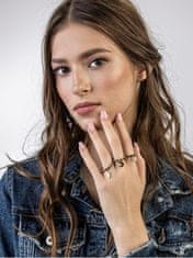 Emily Westwood Pozlacený prsten s korálky Amy Violet EWR23032G