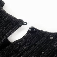 Vidaxl Dětské šaty s dlouhým rukávem černé 116