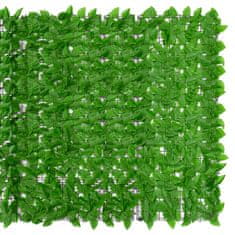 Vidaxl Balkonová zástěna se zelenými listy 300 x 150 cm