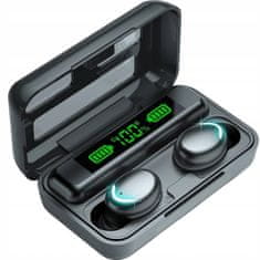 AFF 3770 Bezdrátová sluchátka F9 TWS Bluetooth 5.0 - Powerbanka černá