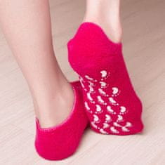 2x zvlhčující silikonové ponožky, ponožky pro péči o suchá a popraskaná chodidla, ponožky s gelem a vitamíny, ideální řešení pro popraskané a unavené nohy, SpaSocks