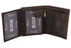 MERCUCIO Pánská peněženka tmavý tan 2911946