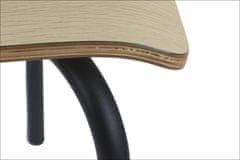 STEMA Židle WERDI A v světle hnědé barvě na černém práškově lakovaném rámu. Pro domácnost, kancelář, restauraci a hotel. Tloušťka překližky kbelíku cca 11 mm. Židle má certifikát pevnosti.