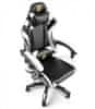 G265 Herní židle černobílá
